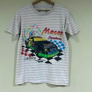 Vintage NASCAR Macon Speedway Illinois Tee Shirt
